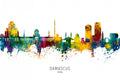 Damascus Syria Skyline Poster och Canvastavla