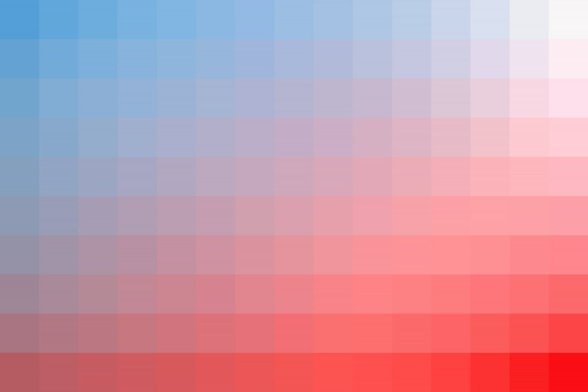 Lumen, Red, White and Blue Glow Poster och Canvastavla