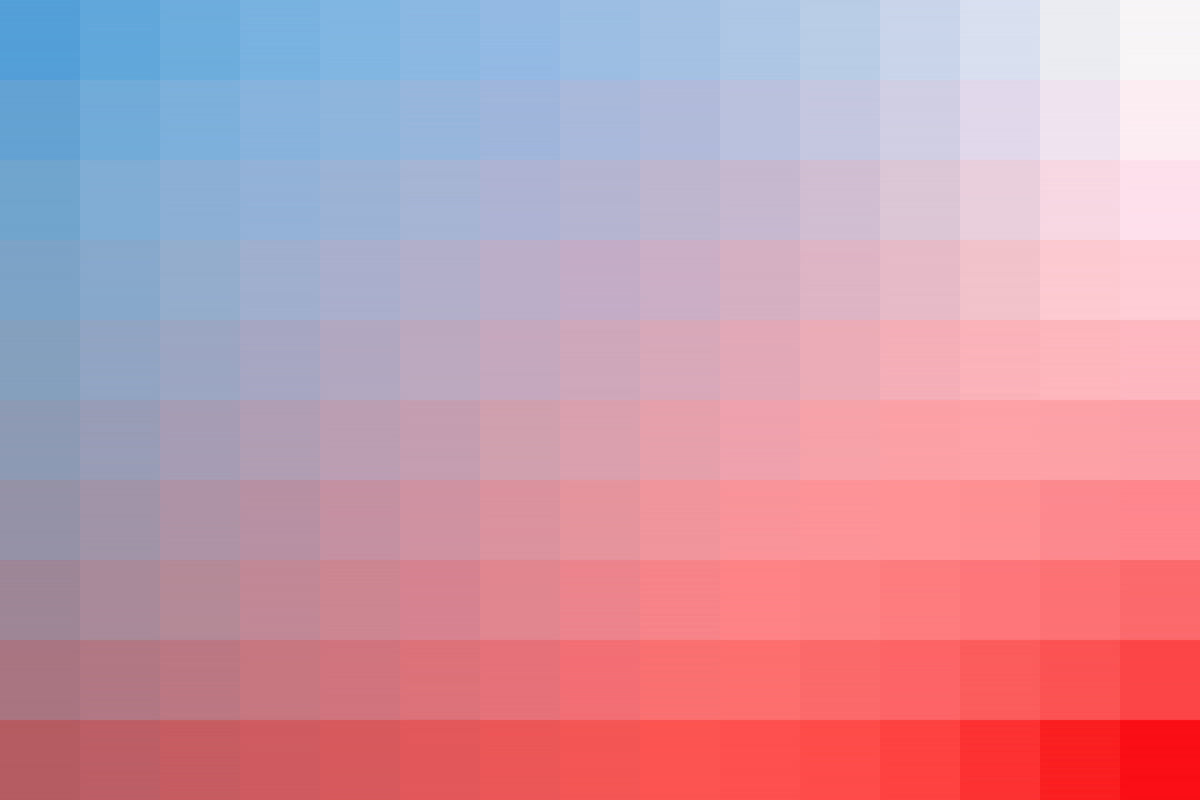 Lumen, Red, White and Blue Glow Poster och Canvastavla