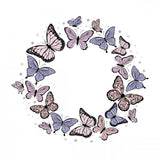 Buttefly Wreath Poster och Canvastavla