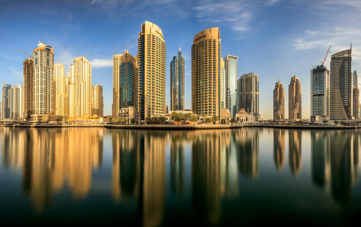 Panoramic Dubai Marina Poster och Canvastavla