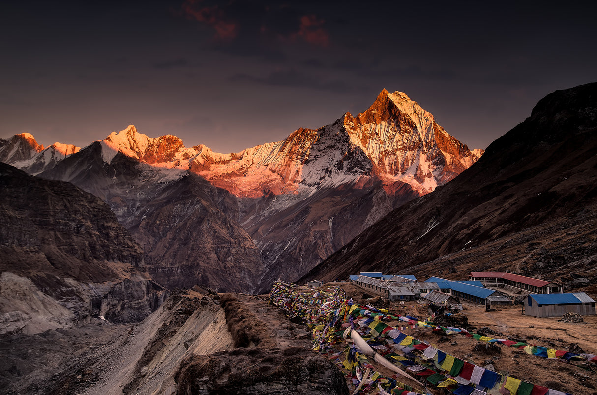Annapurna Base Camp Poster och Canvastavla