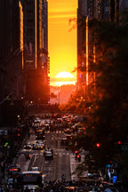 Manhattanhenge Poster och Canvastavla