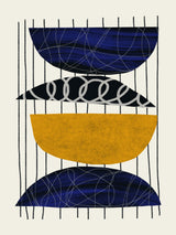 Sphere Cut Out Collage Poster och Canvastavla