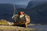 Shipwreck at Corpach Poster och Canvastavla