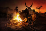 Mundari fire Poster och Canvastavla