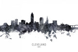 Cleveland Ohio Skyline Poster och Canvastavla