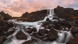 Oxararfoss Poster och Canvastavla