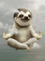 sloth meditating Poster och Canvastavla