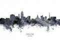 Lansing Michigan Skyline Poster och Canvastavla