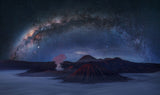 Bromo volcano Galaxy Poster och Canvastavla