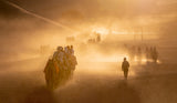 Camel Riding in the Gobi Desert (悠悠驼铃声） Poster och Canvastavla