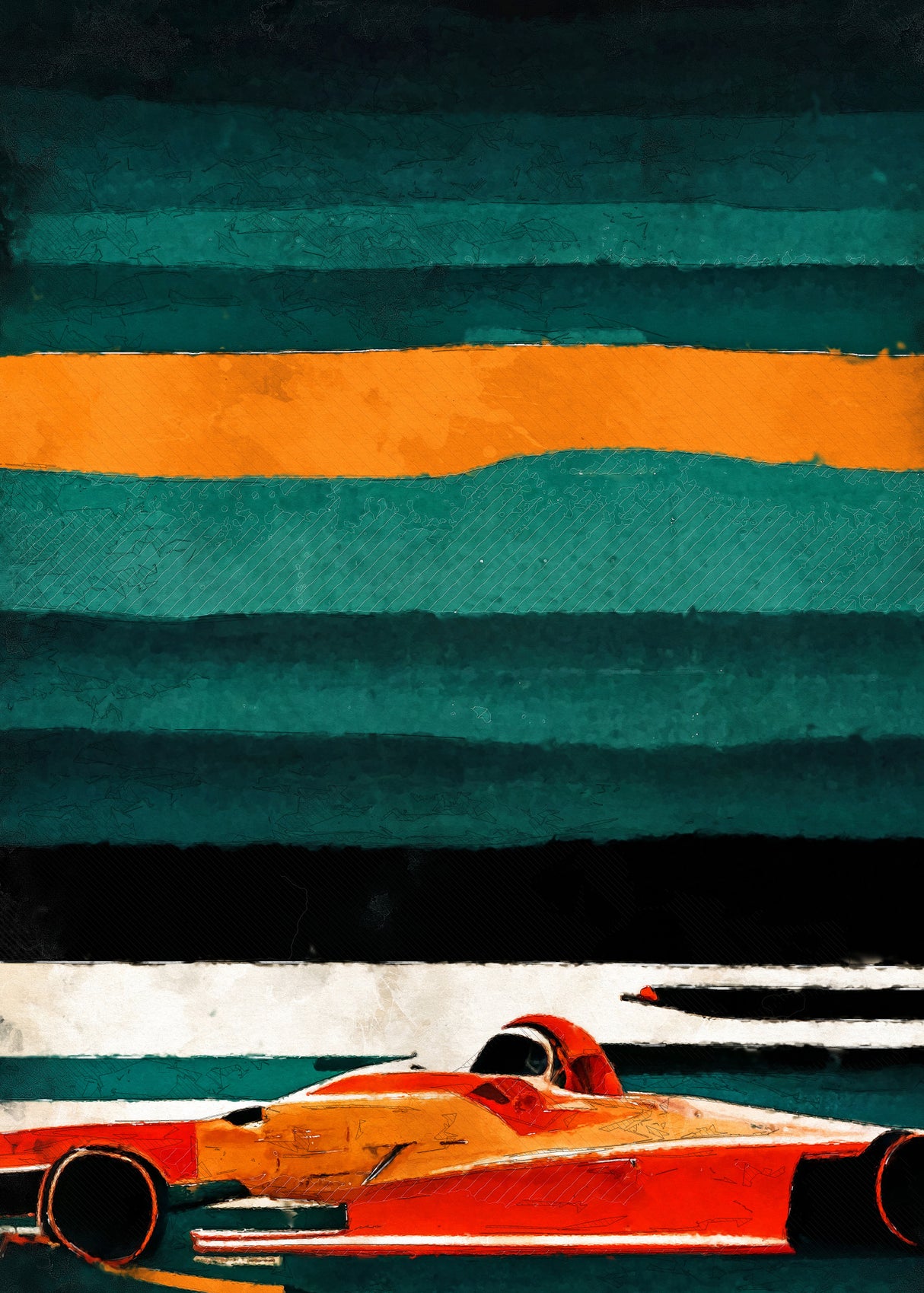 Formula 1 sport art Poster och Canvastavla