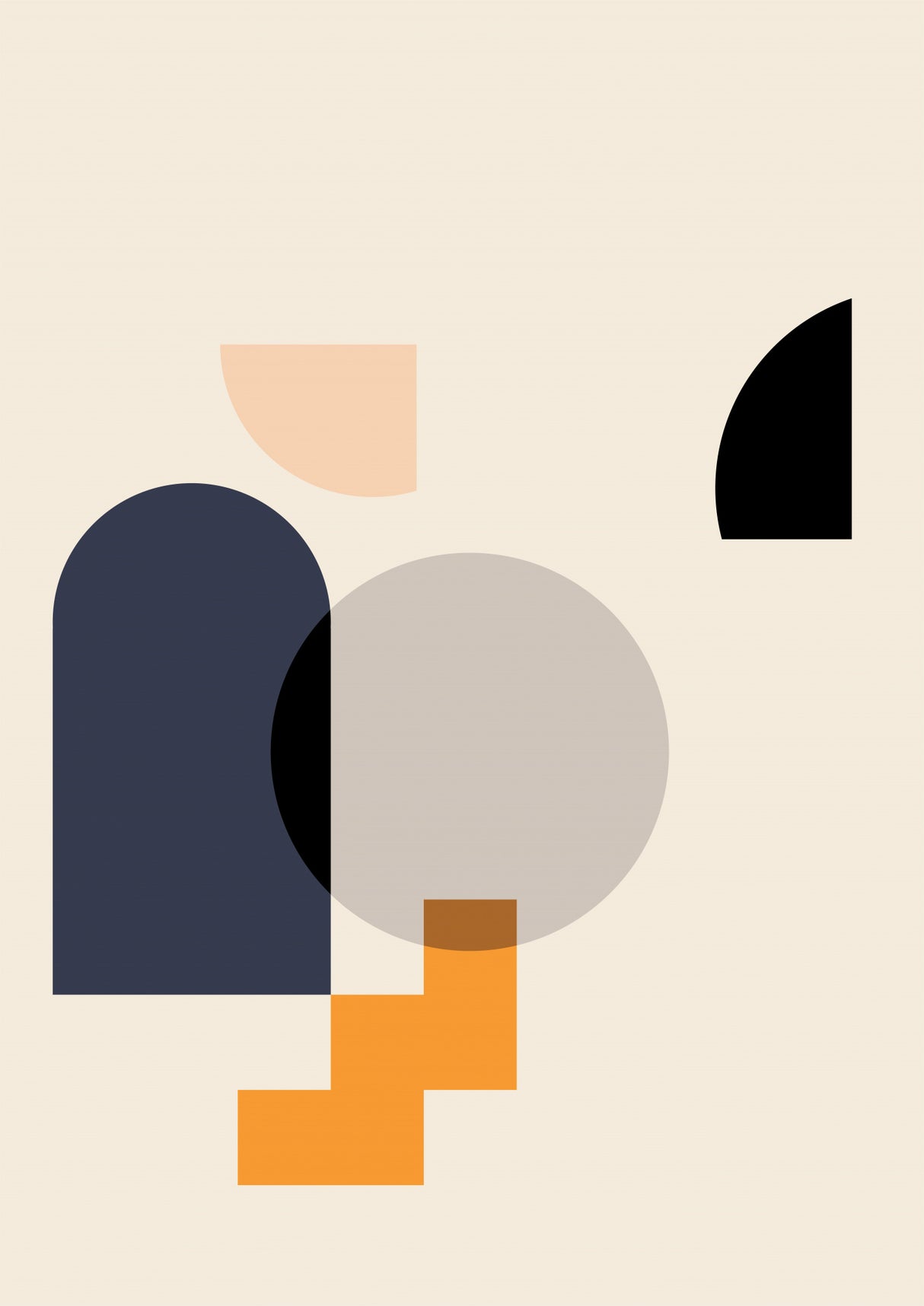 Contemporary Abstract 19 Poster och Canvastavla