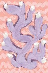 Purple Coral Poster och Canvastavla