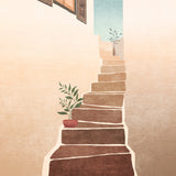 Morocco Stairs Poster och Canvastavla