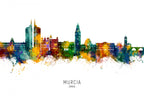 Murcia Spain Skyline Poster och Canvastavla