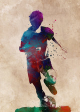 Football Soccer Sport Art 1 Poster och Canvastavla