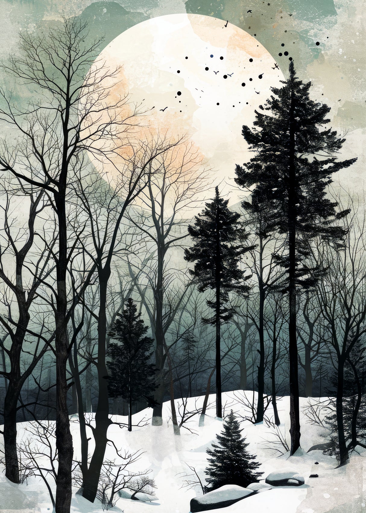 Nature 7 landscape Poster och Canvastavla