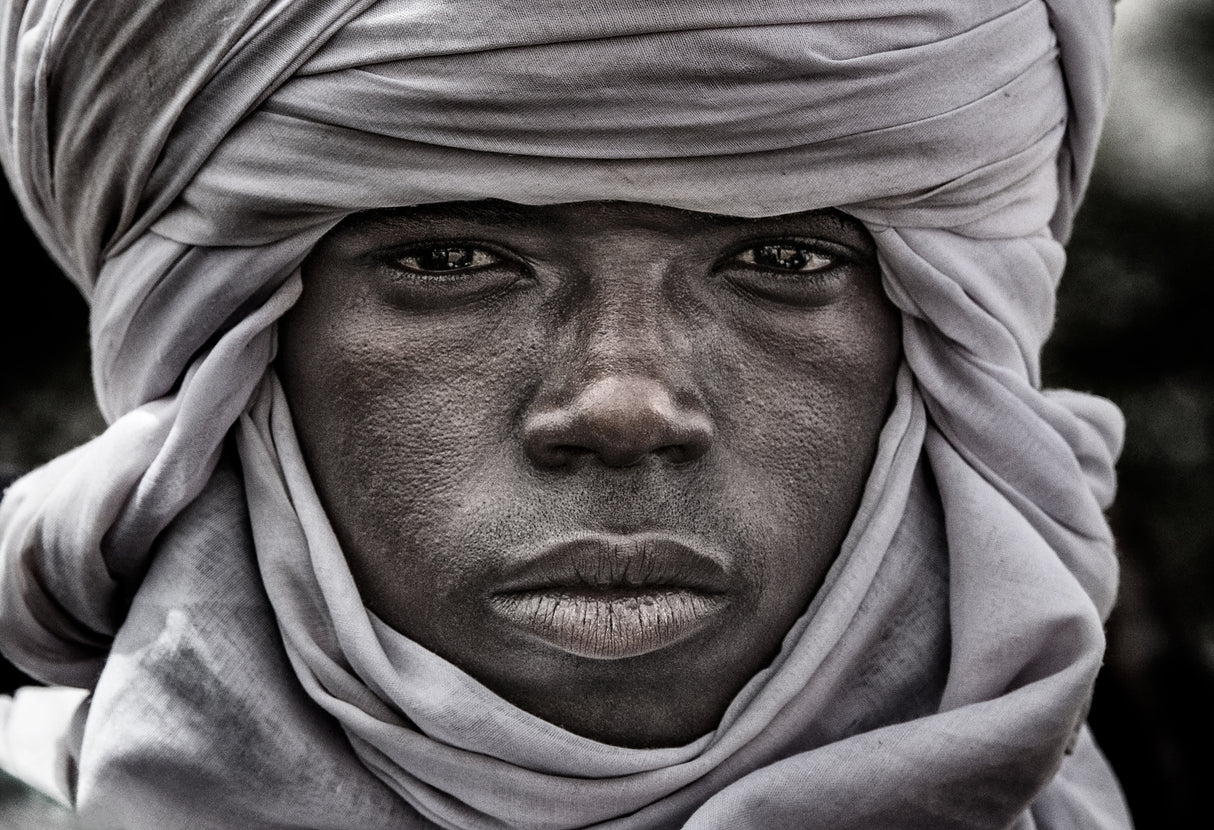 Peul man at the gerewol festival - Niger Poster och Canvastavla