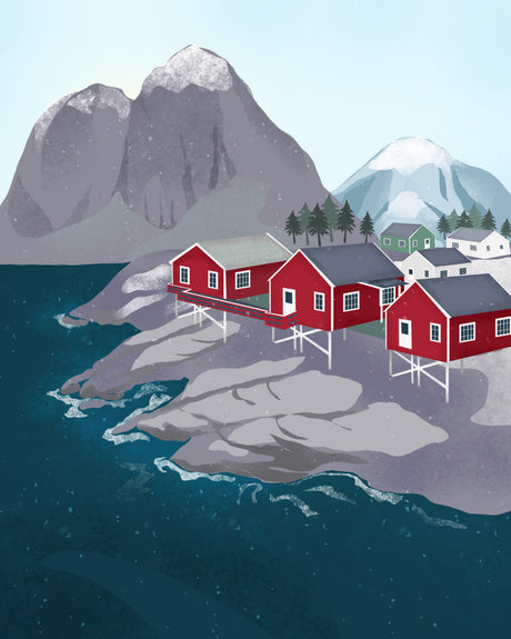 Norway Poster PL Kitchen poster eller kökstavla