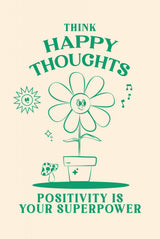 Happy Thoughts Poster och Canvastavla
