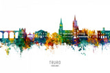 Truro England Skyline Poster och Canvastavla