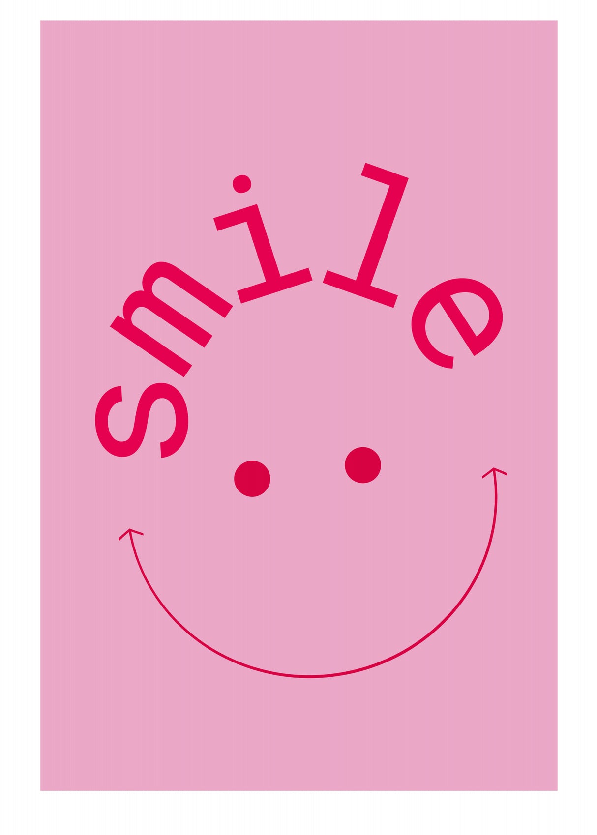 SMILE Poster och Canvastavla