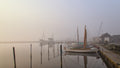 Morning mood at the harbor. Poster och Canvastavla