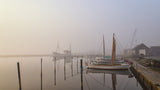 Morning mood at the harbor. Poster och Canvastavla