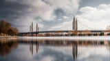 The bridge under the warm sun Poster och Canvastavla