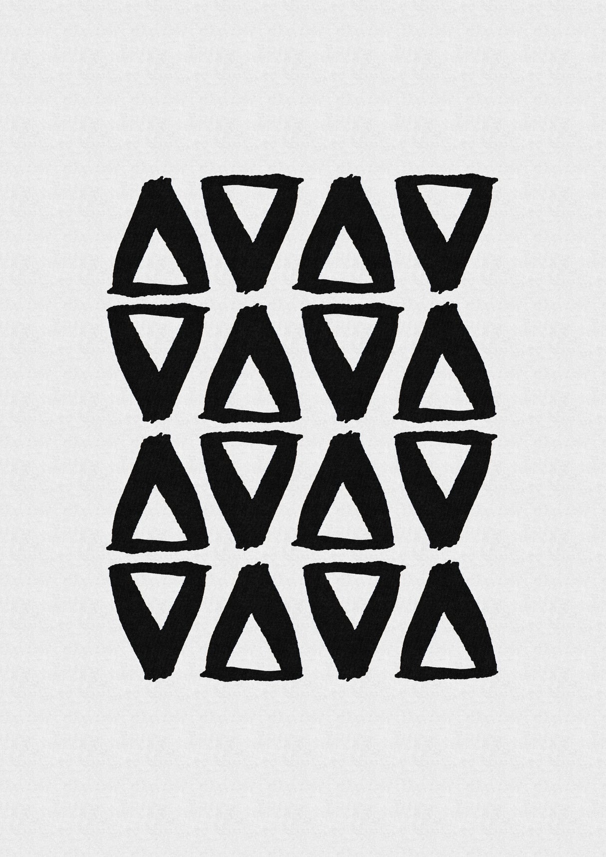 Black and White Abstract II Poster och Canvastavla