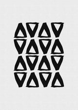 Black and White Abstract II Poster och Canvastavla