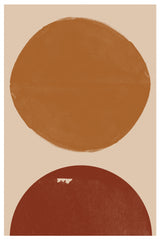 Burn Orange Composition Poster och Canvastavla