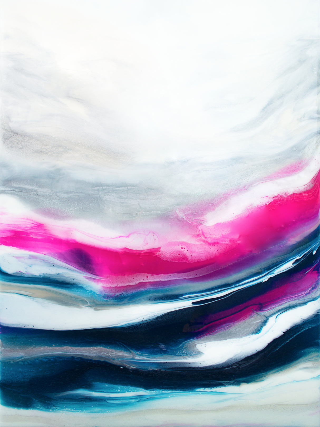 Fuschia Wave Part2 Poster och Canvastavla