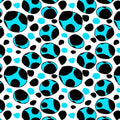 Turquoise Spotty Retro Poster och Canvastavla