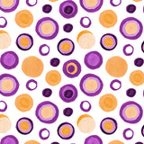 Circles Retro Tan Purple Poster och Canvastavla