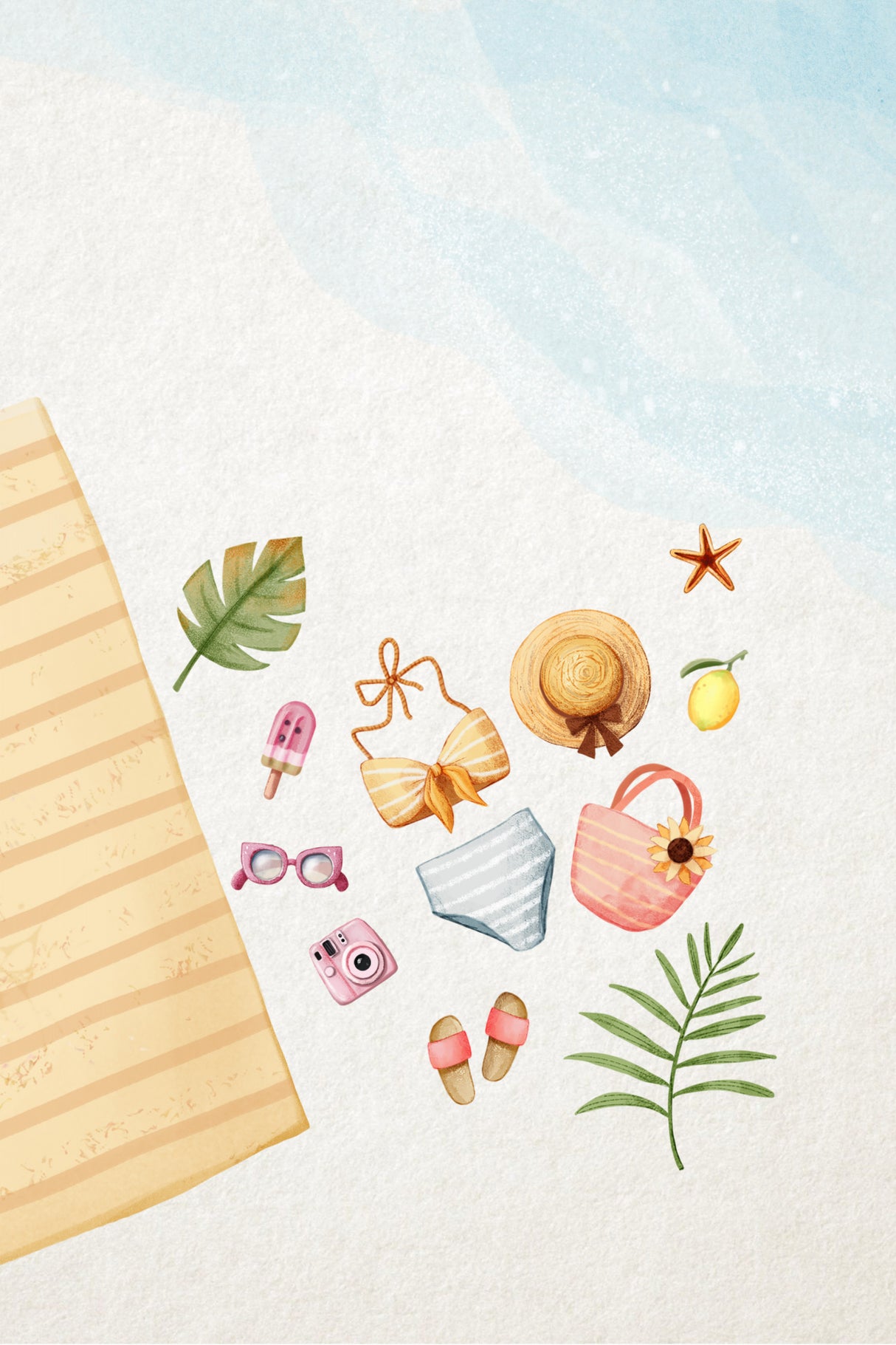 Beach Time (1) Poster och Canvastavla