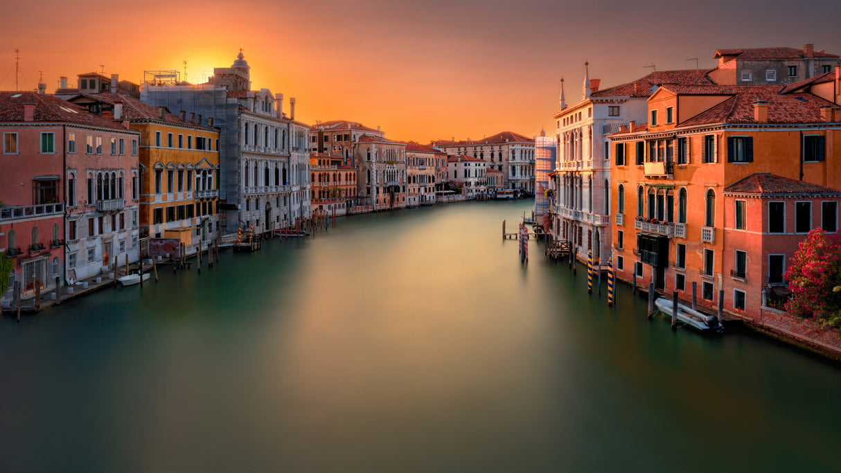 Sunset in Venice Poster och Canvastavla