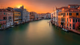 Sunset in Venice Poster och Canvastavla