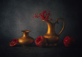 Still Life with Pomegranates Poster och Canvastavla