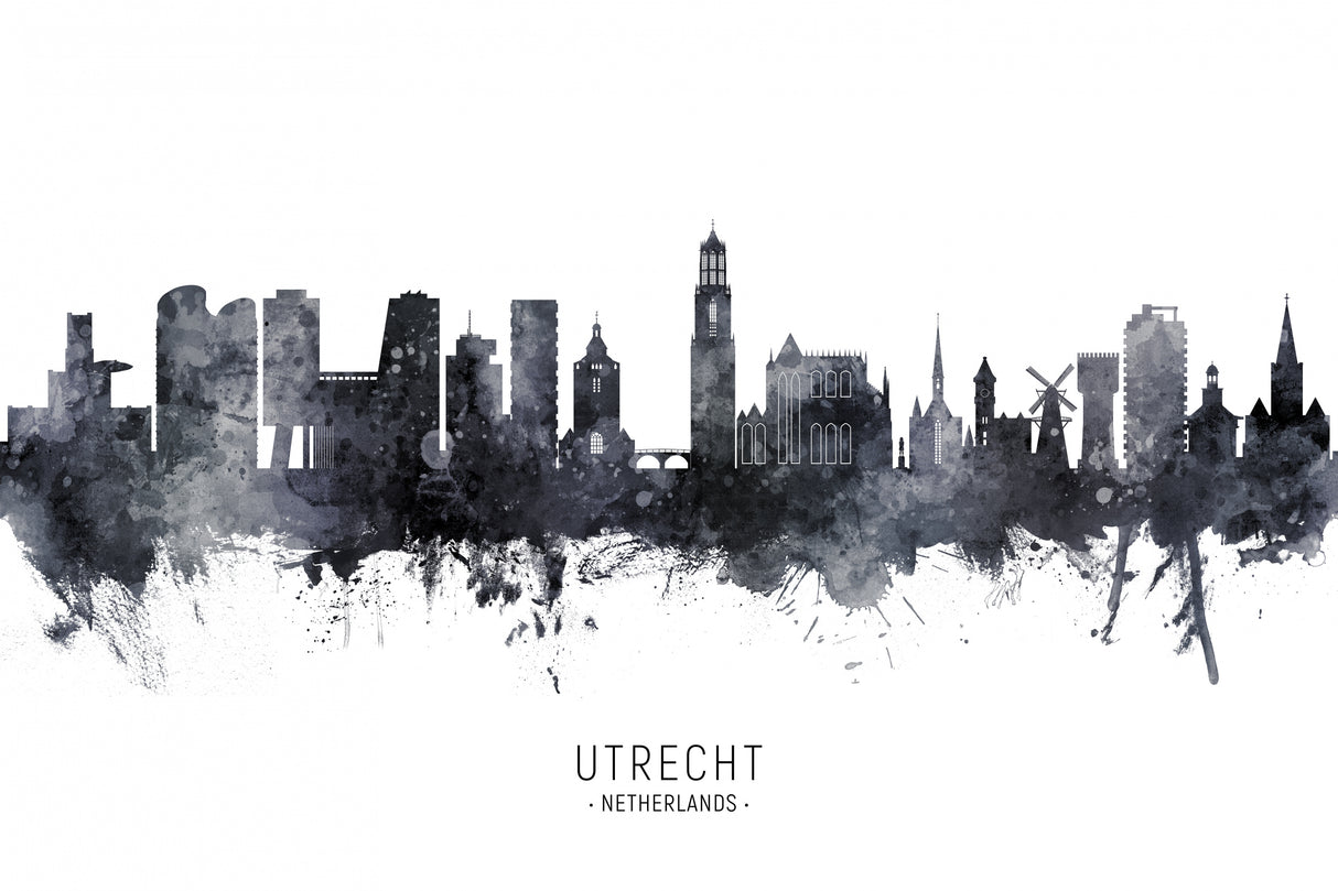 Utrecht The Netherlands Skyline Poster och Canvastavla