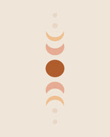 Moonphase No1 Poster och Canvastavla