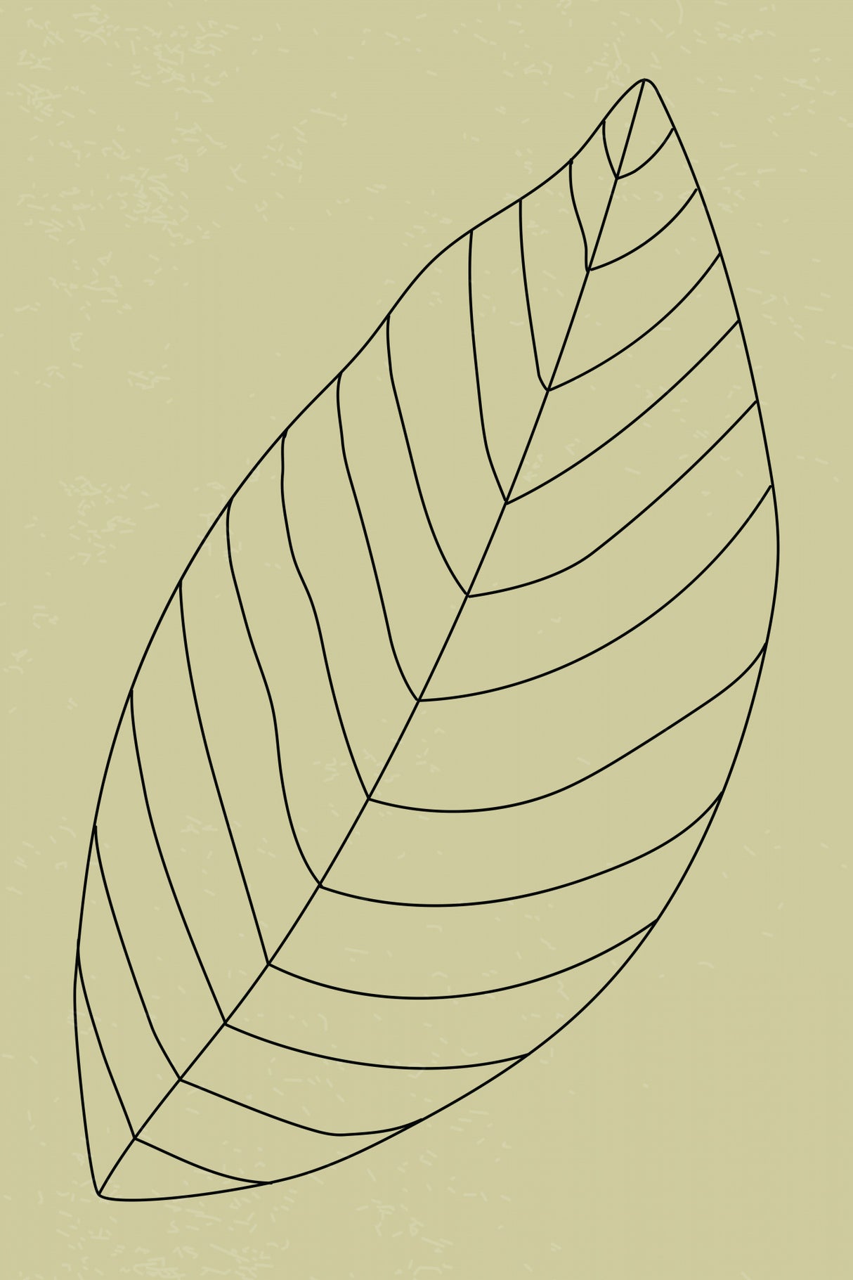 Minimal Leaves #3 Poster och Canvastavla