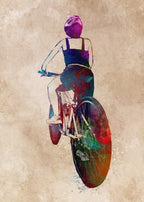 Cycling sport art 51 Poster och Canvastavla