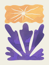 Watercolor Flower In Purple Poster och Canvastavla