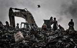 Searching for goods in a dumping site in Dakha - Bangladesh Poster och Canvastavla
