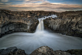 Aldeyjarfoss Waterfall North Iceland Poster och Canvastavla