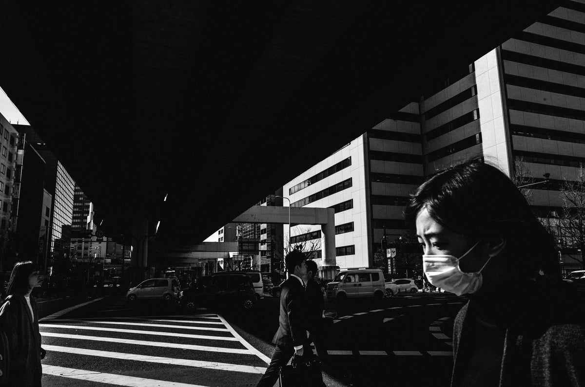 osaka monochrome Poster och Canvastavla