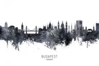 Budapest Hungary Skyline Poster och Canvastavla